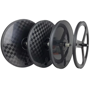 Ruedas de Disco de Carbono de 20 Pulgadas 406/451 para <span class=keywords><strong>Bicicleta</strong></span> BMX, Rueda de Tres Aspas de Carbono, Ruedas Ligeras de Carrera para Plegables Brompton/<span class=keywords><strong>Dahon</strong></span> - Product Image 5