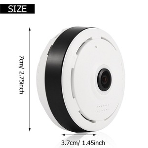 Mini caméra 1080P 2,75 pouces <span class=keywords><strong>V380</strong></span> Pro 360 °   Caméra IP WiFi panoramique fisheye, intérieure, sans fil, audio bidirectionnel, détection de mouvement, OEM ODM - Product Image 6