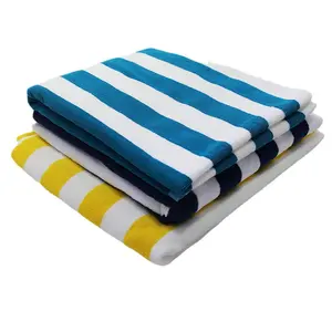 Jidian teema teli mare blu e bianco piscina packtowl luxe asciugamani da spiaggia in cotone leggero