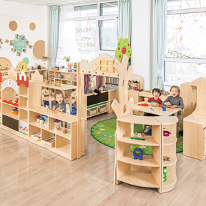 <span class=keywords><strong>Meuble</strong></span> de <span class=keywords><strong>rangement</strong></span> en bois pour enfants de maternelle, armoire de présentation de livres, organisateur de jouets Montessori pour tout-petits, mobilier pour garderie et crèche - Product Image 1