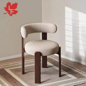 Chaise de salle à manger en bois massif de style nordique simple à bas prix Tobia <span class=keywords><strong>Scarpa</strong></span> avec coussin moelleux pour restaurant - Product Image 4