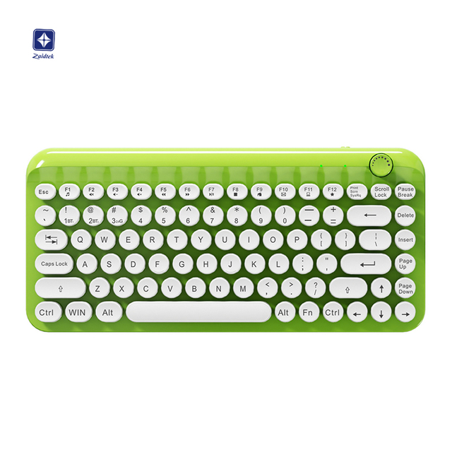 High Appearance New Wireless USB Optical Punk Multi-color Retro RGB Backlit 2.4G BT Keyboard