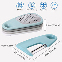 Ensemble de gadgets de cuisine 5 pièces de bonne qualité, nouveaux ustensiles comprenant un râpe à fromage, un ouvre-bouteille, un éplucheur et un couteau à pizza pour la cuisine