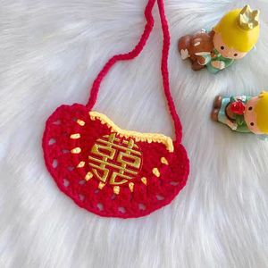Pet scarves, cat and dog New Year's festive embroidered scarves, bibs, <b>red</b> wedding decorative collars for photos - Product Image 3