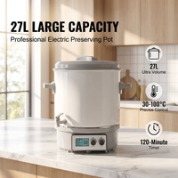 Marmite Électrique Émaillée 27L 1800W à Contrôle Numérique pour la Conservation des Fruits, Idéale pour la Maison, l'Hôtel et les Cuisines Commerciales – Approvisionnement Direct Usine
