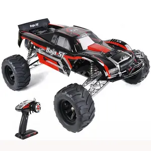 Rovan Baja 5T Max 2 Đột Quỵ Quy Mô Lớn Xăng Nhiên Liệu 2.4G Rwd 1 5 Ext Nhôm CNC Kim Loại Nitro RC Xe Tải 45cc Gas Sở Thích Xe Đồ Chơi