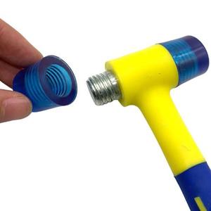 Martillo de Instalación Integrado con Mango de Plástico, Martillo de Goma para el Hogar, para Teñir, Decorar y Colocar Azulejos, con Cabeza Intercambiable - Product Image 5