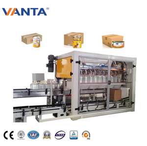 Emballageur de cartons dans une machine d'emballage de boîtes de conserve pour les entreprises alimentaires, déballageur et emballageur de cartons et scellant avec système de chargement latéral - Product Image 1