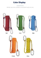 Corde d'escalade en nylon personnalisée pour l'extérieur 10 mm Outils d'escalade statique
