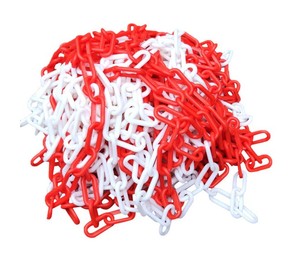 Đen Vàng Trắng Đỏ Cam Màu Xanh Lá Cây Đường Giao Thông Nhựa Con Lăn Chuỗi Liên Kết Trang Trí Chuỗi Nhựa Giao Thông Hình Nón Hàng Rào Chuỗi - Product Image 3