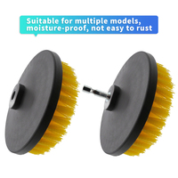 Haute qualité 5 pouces blanc brosses de nettoyage électriques détaillant brosse perceuse fixation tête de brosse pour le nettoyage domestique automobile
