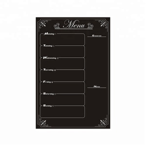 Planificador mensual semanal diario <span class=keywords><strong>Pizarra</strong></span> magnética negra de borrado en seco <span class=keywords><strong>para</strong></span> <span class=keywords><strong>nevera</strong></span> <span class=keywords><strong>para</strong></span> organizar tareas y eventos - Product Image 2