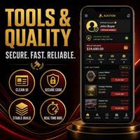 Desarrollo de Aplicaciones de Subasta en Línea Empresarial para IOS y Android con Subasta en Tiempo Real y Temporizador de Subasta LionCreate