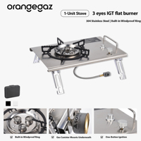 ORANGEGAZ Fabricant OEM/ODM IGT, cuisinière à gaz pliable en acier inoxydable portable 4500w, cuisinière de table IGT