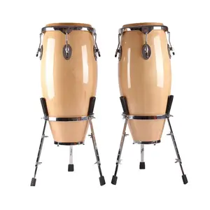 Tambor conga de madeira percussão latina bongo conga