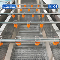 Schadevrije wasmachine voor leek, sla, groenten en fruit, met verstelbare transportsnelheid, geschikt voor peper, aubergine, boerenkool en andere verwerkingsapparatuur.