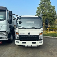 Camion-citerne à carburant Sinotruk Howo Mini, 3 tonnes, en alliage d'aluminium, neuf, 4x2, roues motrices, transport d'huile, d'essence ou de diesel, exportation