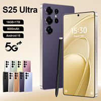 Smartphone Android S25 Ultra 5G pour le jeu, 16 Go + 1 To, 200 MP, grand écran 6,8'', batterie longue durée, double SIM 2026