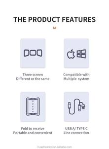 Ordinateur <span class=keywords><strong>portable</strong></span> avec trois <span class=keywords><strong>écran</strong></span>s externes, deux <span class=keywords><strong>écran</strong></span>s de 15,6 pouces avec une résolution de 2560*1440, panneau IPS - Product Image 3