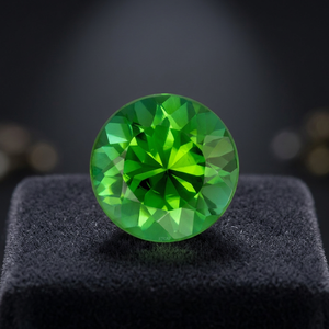 Diópsido de cromo Natural redondo de 2,50mm, piedra preciosa suelta facetada de calidad fina, precio al por mayor, certificado IGI, diópsido de cromo ruso - Product Image 4