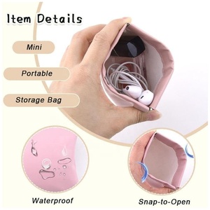 กระเป๋าเครื่องสำอางสำหรับผู้หญิง กระเป๋าเก็บขนมสำหรับเพื่อนที่ดีที่สุด หนัง PU - Product Image 3