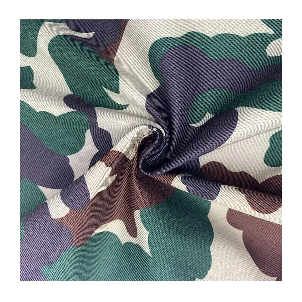 OEM ODM Ronghong Reißfester Tarn stoff Twill 230GSM Nepal Camouflage Bedruckter wasserdichter Tarn stoff