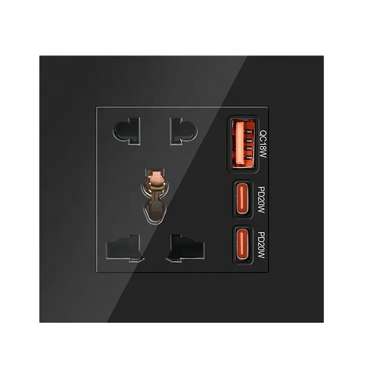 Household Electrical Accessories China Wall Socket Tel And Computer Network Data Wall Socket