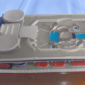 نموذج سفينة سياحية فاخرة مخصصة ثلاثية الأبعاد من الراتنج والبلاستيك للديكور المنزلي والمكتبي، هدية فاخرة لمحبي السفن السياحية - Product Image 4