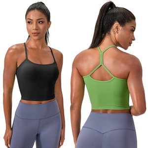 Camiseta Deportiva de Compresión para Mujer con Logotipo Personalizado, Ligera, de Secado Rápido, Transpirable, Top Corto para Entrenamiento, Yoga y Ejercicio - Product Image 1