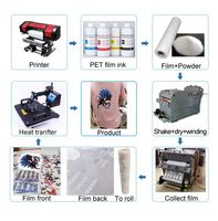 Encre DTF Blanche CMYK de Haute Qualité 1000 ml pour Impression Textile par Sublimation pour Imprimante Epson I3200 Xp600 1390 4720 Dx5 L1800