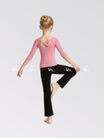 Qualité garantie Produit populaire Uniforme scolaire de danse rose à manches longues