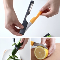 Éplucheur de légumes portable 2 en 1, style stylo, couteau à éplucher les fruits pliable multifonctionnel, éplucheur manuel antidérapant, gadget de cuisine