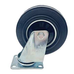 Ruedas de goma VIMA Capacidad de rodamiento de bolas 120kg Rueda giratoria Fabricante Carro industrial Carrito de compras Rueda de servicio mediano - Product Image 1