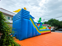 Château gonflable commercial pour parc d'attractions, événement de carnaval, fournisseur de châteaux gonflables
