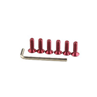 Kit de vis de sécurité antivol en aluminium usiné CNC, boulon fraisé anodisé OEM