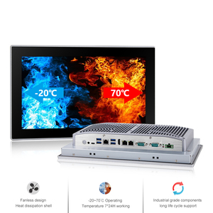หน้าจอสัมผัสขนาด 13.3 นิ้ว ความละเอียด 1920*1080 พีซีแบบพาเนล ใช้ Intel I7 DDR4 MSATA 2 LAN 2 RS232 COM พีซีพาเนลอุตสาหกรรมแบบไร้พัดลม - Product Image 3