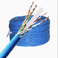 Haute qualité 100% cuivre nu UTP CAT6/CAT5/CAT7/CAT8 câble réseau Ethernet SFTP câble extérieur boîte de couleur 305M pour l'extérieur