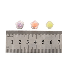Perles acryliques transparentes et givrées de 12 mm pour la fabrication de cordons de tête pour enfants, chaînes de téléphone portable et accessoires capillaires - 50 pièces