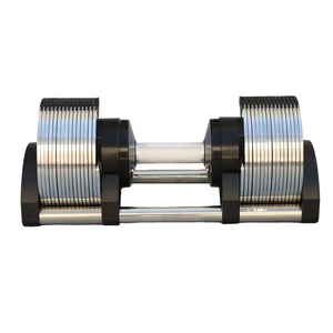 Hot Selling New Gen Chroming Silver Color <strong>20KG</strong> 24KG 32KG 36KG 40KG Adjustable Dumbbell Home Gym Adjustable <strong>Dumbell</strong> <strong>Set</strong> - Product Image 3