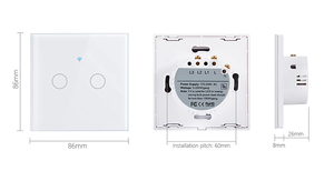 Homekit 1 2 <span class=keywords><strong>3</strong></span> 4 <span class=keywords><strong>Gang</strong></span> <span class=keywords><strong>Smart</strong></span> Wifi Touch <span class=keywords><strong>Switch</strong></span> No APP EU UK Alexa Google Control remoto Matter Wall Light Touch <span class=keywords><strong>Switch</strong></span> - Product Image 5