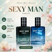 Parfum pour homme 55 ml, Cologne Fraîche Océanique Agrumes Boisées, Vaporisateur Longue Durée, Flacons Carrés en Verre, Vente en Gros Direct Usine