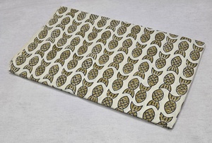 Tissu en coton imprimé au bloc Bagru Kalamkari - Découpe minimale 10 mètres chacun - Largeur 43/44 pouces - Product Image 2