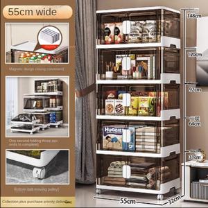 ตู้เก็บของพลาสติกพับได้ รุ่น LYGD1-552 ดีไซน์สวยงาม ประตูแบบแม่เหล็ก ไม่ต้องติดตั้ง ใช้เป็นตู้เก็บของอเนกประสงค์ ตู้เสื้อผ้า - Product Image 5