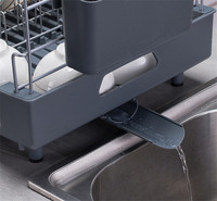 Accessoires de cuisine support à vaisselle professionnel pour le rangement et l'organisation à domicile 2 niveaux en acier inoxydable 304 entièrement personnalisable