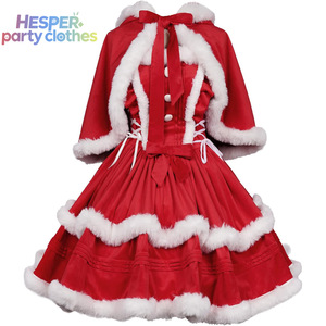 Vestidos Navideños HESPER en Varios Colores para Mujer, Traje con Capa, Vestido Rojo Navideño con Tirantes, Sin Mangas, para Fiesta de Graduación - Product Image 2