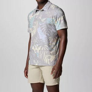 חם מכירה באיכות גבוהה בכל רחבי הדפס mens havayian פולו חולצות מתיחה - Product Image 3