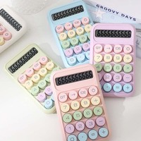 2024 enfants colorés belle base étudiant bureau 10 grands écrans numériques clavier mécanique calculatrice de bureau