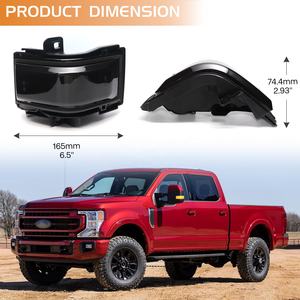 Clignotants dynamiques LED pour rétroviseurs latéraux Ford F250 F350 F450 <span class=keywords><strong>Super</strong></span> Duty, clignotants séquentiels LED + lampes indicatrices DRL - Product Image 5