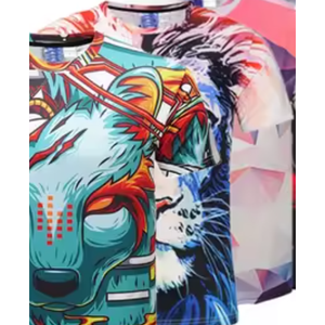 Gahumi T-Shirt Impression par sublimation personnalisée avec logo T-shirt de sport unisexe pour homme Pas cher Blanc pour homme 100% polyester à séchage rapide - Product Image 2