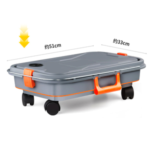 Contenitore Pieghevole Portatile in Pelle <span class=keywords><strong>per</strong></span> Lavaggio <span class=keywords><strong>Auto</strong></span>, Campeggio e Pesca, con Microfibra <span class=keywords><strong>per</strong></span> Pulizia Ruote - Product Image 2